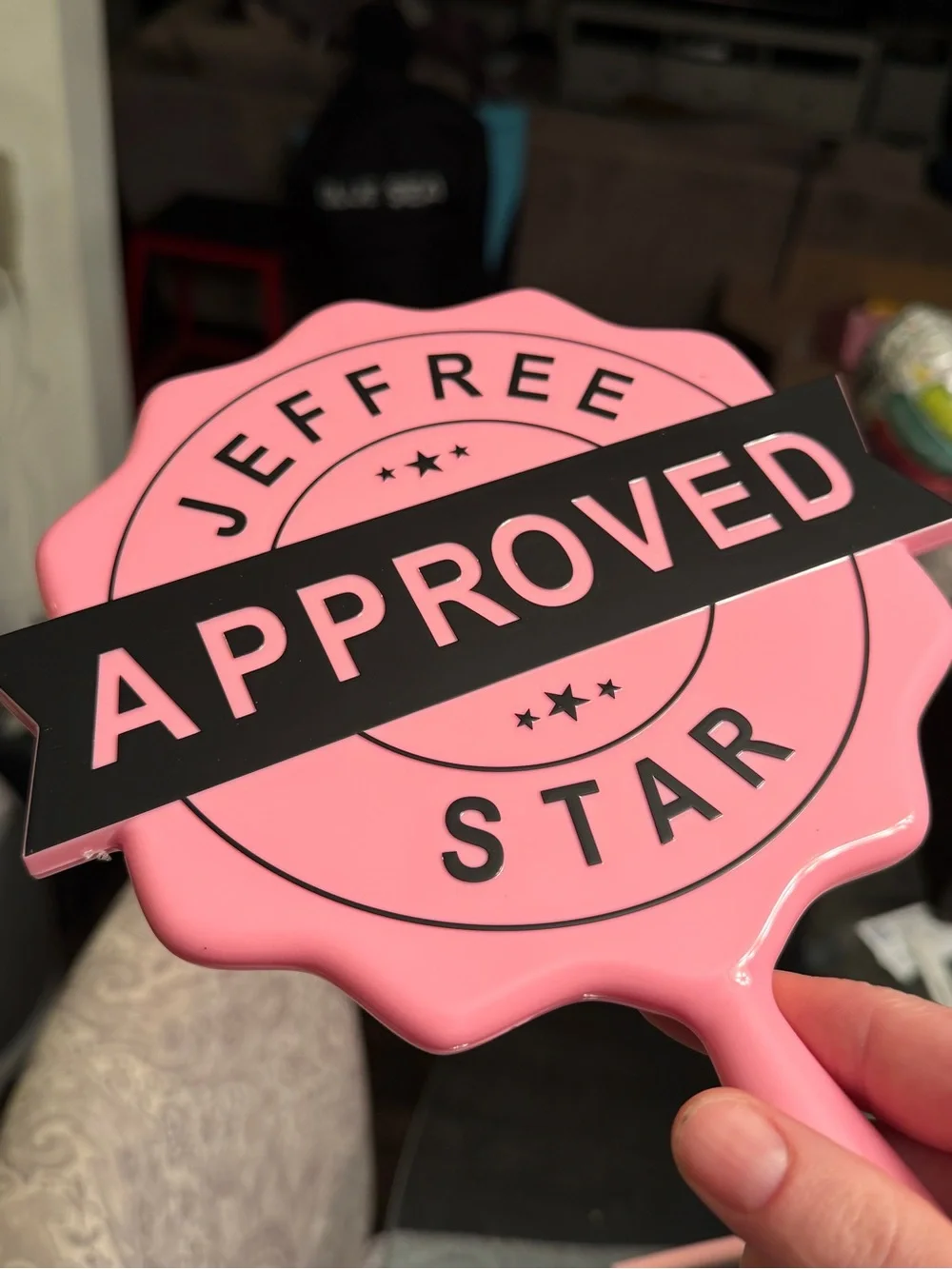 Jeffree Star 'Approved' Pink Hand Mirror